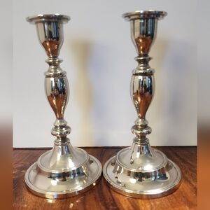 Elegant Silver Candlestick Holders